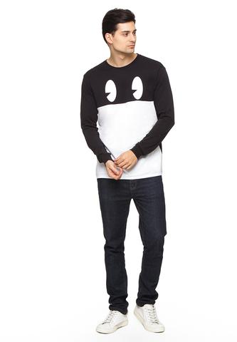 END-QL014/TSHIRT-E-LP-BW-EYES-BLACK-WHITE