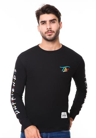 END-RE013/TSHIRT SYN LS UNFRIEND BLACK M