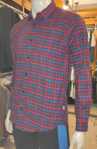 CORK AND CLOUD CNC TD005 FLANEL LONG STAF RED BLUE PJ M