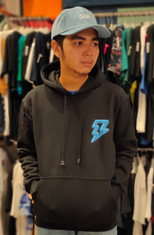 JUNDI JUN SF041 HOODIE PETIR HITAM