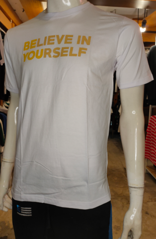JUNDY JUN SF019 BELIEVE IN YOUR SELF PUTIH
