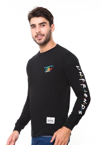 END-RE013/TSHIRT SYN LS UNFRIEND BLACK M
