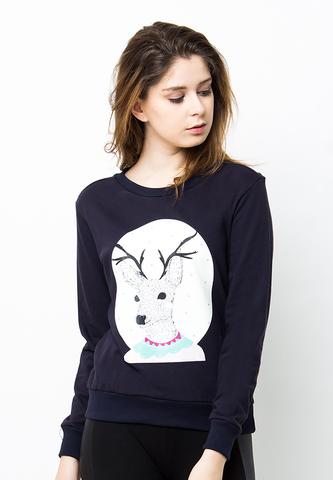 BLP-PB044/SWEATER-E-DEER-BLUEVIOLET-F