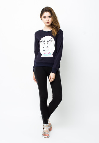 BLP-PB044/SWEATER-E-DEER-BLUEVIOLET-F