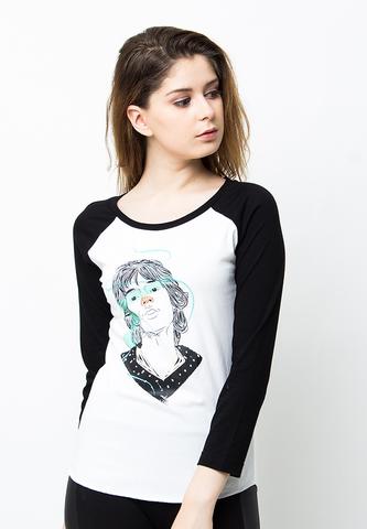 END-PB045/TSHIRT-E-RG-MICKJAGGER-BLACKWHITE-F