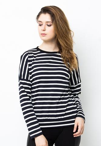 END-PC004/BLOUSE-R-AMELIA-STRIPE-BLACKWHITE-F