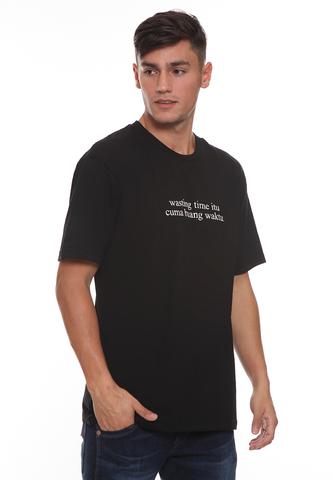URB-SK010/URBIE TSHIRT E BUANG WAKTU BLACK