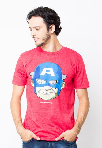 BLP-OF089/TSHIRT-H-CAPTAINBEAN-MISTYRED