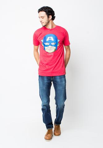 BLP-OF089/TSHIRT-H-CAPTAINBEAN-MISTYRED