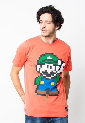 BLP-OG023/TSHIRT-WL-PIXELLUIGI-PEACH