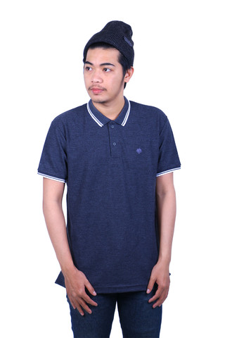 BLP-OG032/POLOSHIRT-E-2-DIAMOUND-PLT2-M.BLACK-M