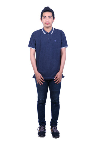BLP-OG032/POLOSHIRT-E-2-DIAMOUND-PLT2-M.BLACK-M