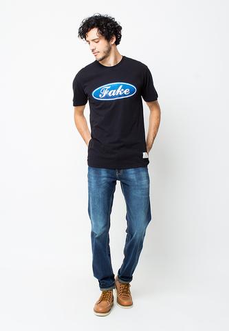 BLP-OG092/TSHIRT-B-FAKE-BLACK