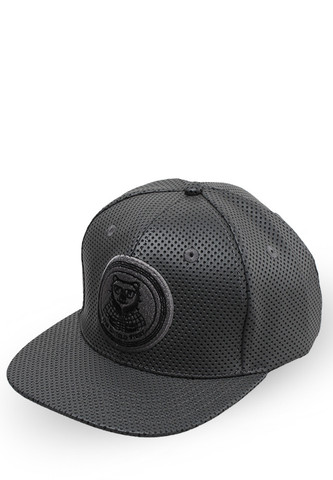 BLP-OL016/HAT-KD-SNAPBACK-BROWNDOT-HOLE02-GREY