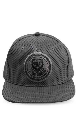BLP-OL016/HAT-KD-SNAPBACK-BROWNDOT-HOLE02-GREY