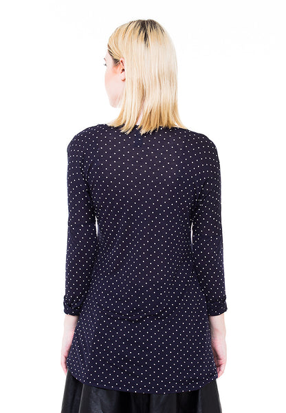 BLP-PA005/BLOUSE-R-ADELE-POLKA-BLUE-F