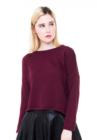 BLP-PA007/SWEATER-R-FLORENCE-MTF-MAROON-F