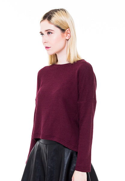BLP-PA007/SWEATER-R-FLORENCE-MTF-MAROON-F