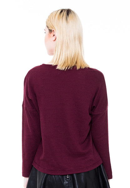 BLP-PA007/SWEATER-R-FLORENCE-MTF-MAROON-F