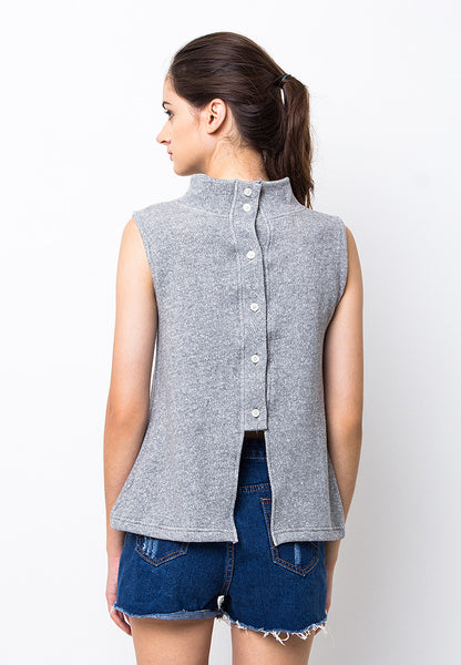 BLP-PB009/BLOUSE-R-ARCHIE-SWEAT-MISTYGREY-F