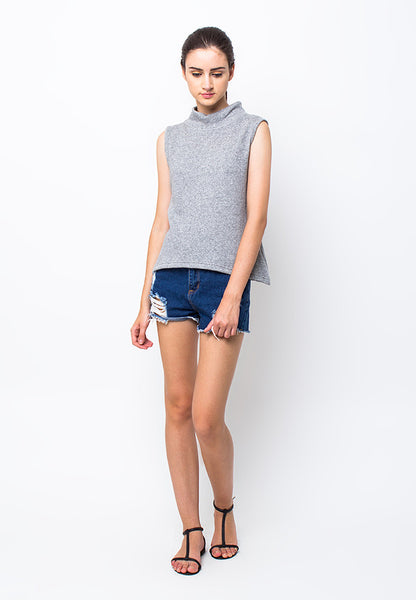 BLP-PB009/BLOUSE-R-ARCHIE-SWEAT-MISTYGREY-F