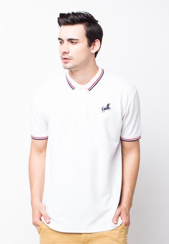 BLP-PE002/POLOSHIRT-E-UNICORN-ST-WHITE-M