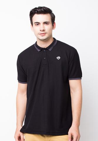 BLP-PE004/POLOSHIRT-E-DIAMOUND-ST-BLACK-M