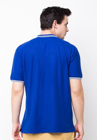 BLP-PE006/POLOSHIRT-E-LOGO-ROYALBLUE-M