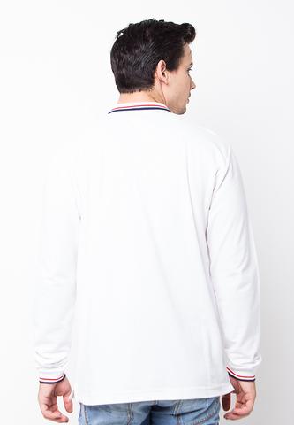 BLP-PE007/POLOSHIRT-E-LS-SOLDIERWINGS-WHITE-M