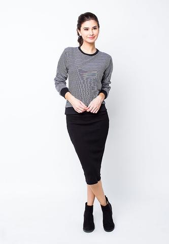 BLP-PE008/SWEATER-I-LILIAN-STRIPE-BLUEGREY-F