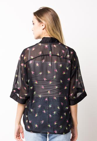BLP-PH003/CARDIGAN-R-MINNETE-BLACK-F