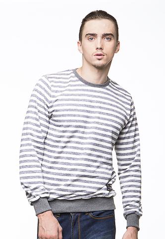 BLP-PI011/SWEATER-I-ATLAS-STRIPE-GREYWHITE-M