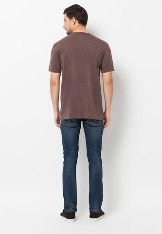 END-QL006/TSHIRT-E-BASIC-MISTYBROWN-M