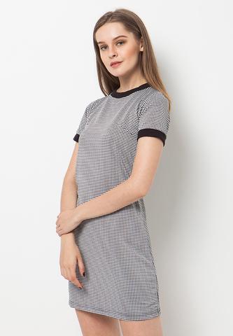 BLP-QA007/DRESS-R-ALIKA-MOTIF-BLACKWHITE-F