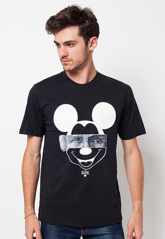 BLP-QA017/TSHIRT-WL-MICKEYBUST-BLACK-M