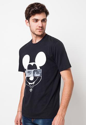 BLP-QA017/TSHIRT-WL-MICKEYBUST-BLACK-M