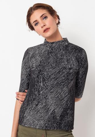 BLP-QB002/BLOUSE-R-DAISY-MTF-BLACKWHITE-F