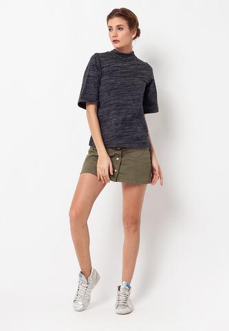 BLP-QB003/BLOUSE-R-ANABELLE-ST-BLACKWHITE-F