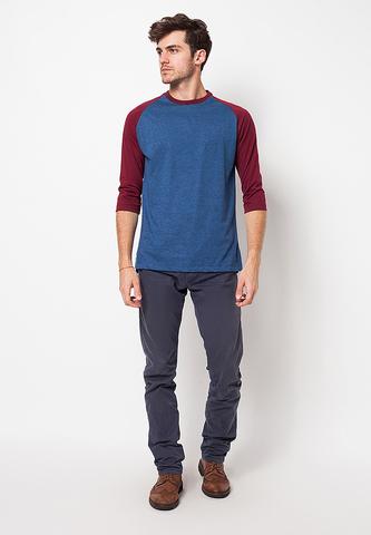 BLP-QB011/TSHIRT-E-RG-PLAIN-MAROON-MISTYDENIM-M