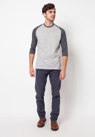 BLP-QB012/TSHIRT-E-RG-PLAIN-MISTYGREY-M