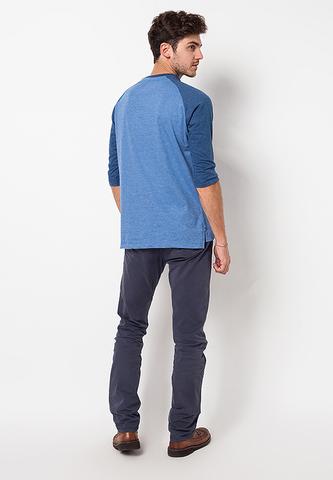 BLP-QB013/TSHIRT-E-RG-PLAIN-DNM-MISTYBLUE-M