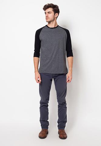 BLP-QB014/TSHIRT-E-RG-PLAIN-BLK-MISTYBLACK-M