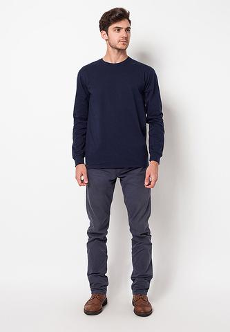 BLP-QC009/TSHIRT-H-LS-PLAINED-NAVYBLUE-M