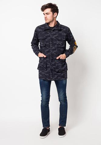 BLP-QC012/JACKET-PARKA-NOAH-CAMO-BLACK-M