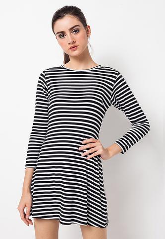 BLP-QC013/DRESS-R-EMILY-ST-BLACKWHITE-F