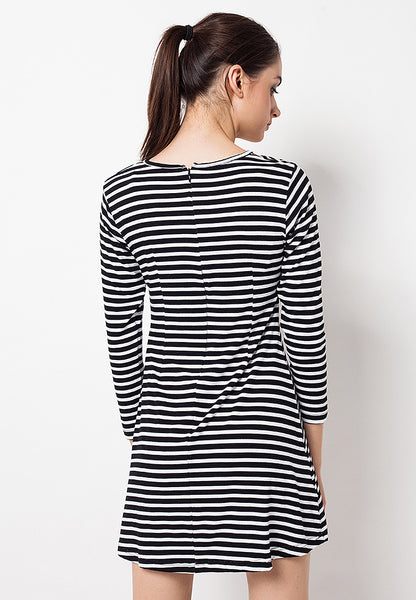 BLP-QC013/DRESS-R-EMILY-ST-BLACKWHITE-F