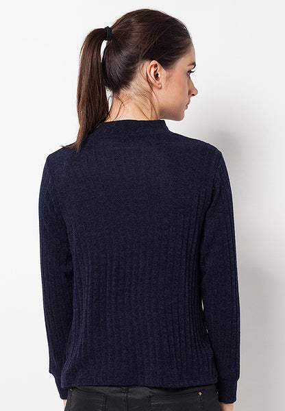 BLP-QC014/SWEATER-R-KNITT-AVERY-BLACK-F