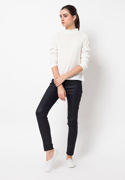 BLP-QC015/SWEATER-R-KNITT-STELLA-WHTE-F