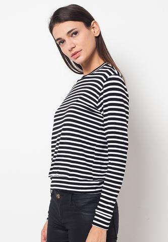 BLP-QD002/BLOUSE-R-ELOISE-ST-BLACKWHITE-F
