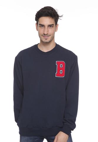 BLP-SC001/SWEATER E INITIAL B NAVY